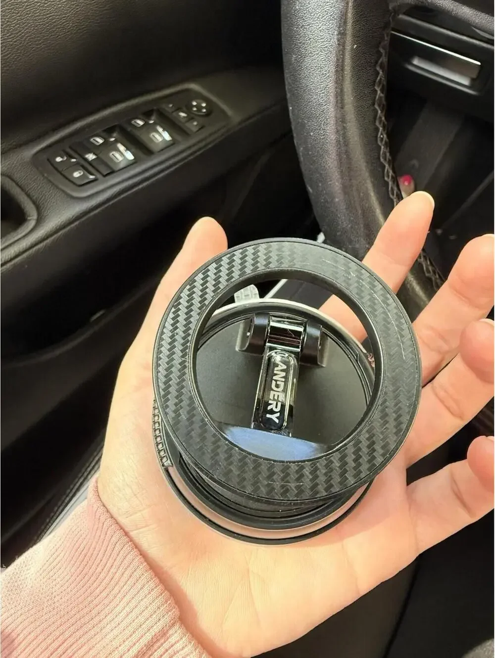 360° Adjustable Magnetic Vacuum Suction Cup Car Phone Holder Mount for MagSafe